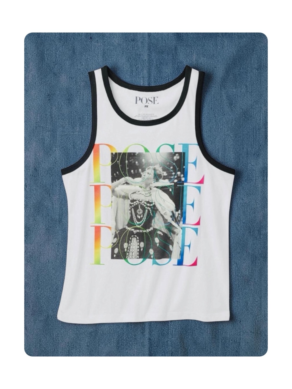 ★ Pride Adult Unisex POSE FX Graphic Summer Casual Tank Top White L ★